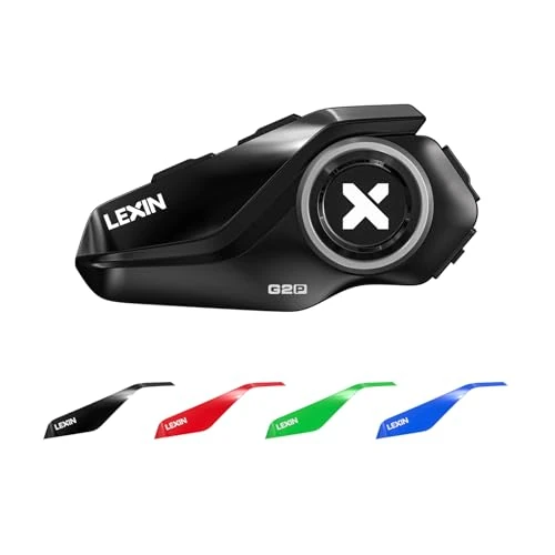Zeitlich begrenztes Angebot: LEXIN G2P Motorrad Bluetooth Headset, Helm Kommunikationssystem für 2 bis zu 6 Personen in Reichweite von 1000m, IP67 Wasserdicht Freisprecheinrichtung mit FM Radio, Einzelpack von 89.99 € auf 62.99 € (30% Rabatt)