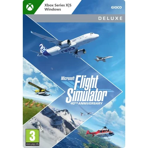 Offerta a tempo: Microsoft Flight Simulator 40th Anniversary - Deluxe Edition | Xbox & Windows 10 - Codice download - 65% da 89.99 € a 31.49 €