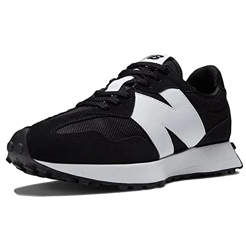 Limited-time offer: New Balance Men's 327 Shoes, Black/White, 4/M from 90.65 GBP to 66.44 GBP (save 27%)