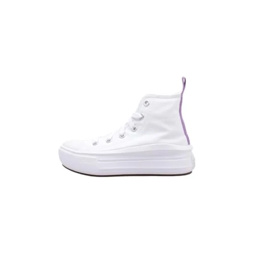 Converse Chuck Taylor All Star Move PLA Sneakers, Wit Paars, 33 EU