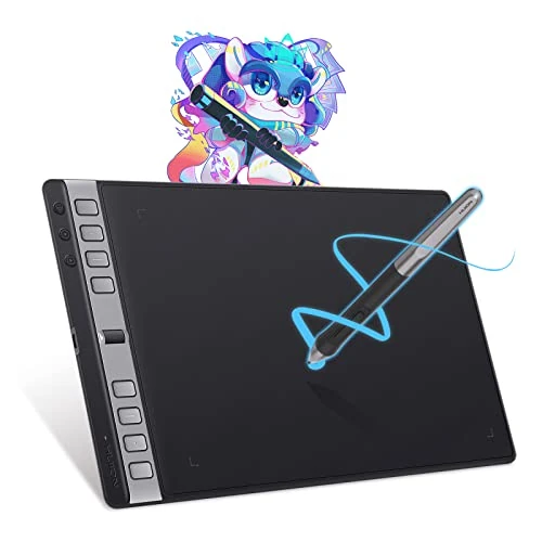Offerta a tempo: HUION Inspiroy 2 L Tavoletta Grafica con 3 Tasti Gruppo + Scroller e Penna PW110 Senza Batteria, 10,5 x 6,56 Pollici Tavoletta d'Arte Digitale per Mac, Windows, Chrome OS, Harmony OS, Linux & Android - 19% da 99.99 € a 81.04 €