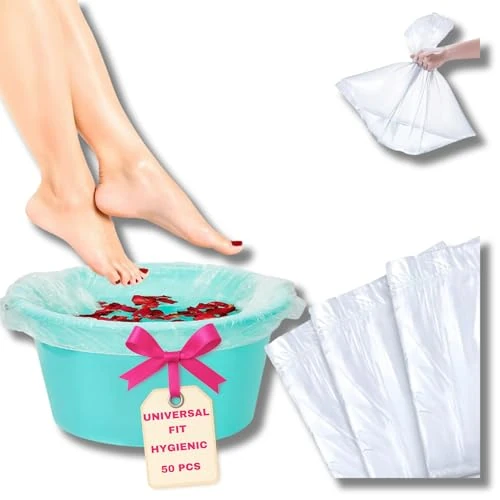 Zeitlich begrenztes Angebot: LALILL Einweg Beutel Für Fußbadewanne 50 Stück, 50x50 cm von 7.80 € auf 7.80 € (0.00% Rabatt)