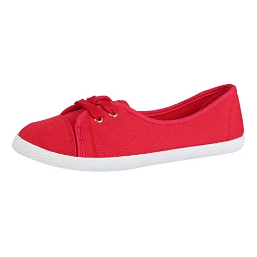 Offre limitée : Elara Ballerines Femme Lacets de Baskets Chunkyrayan 1413 Red 37 de 14.90 € à 14.90 € (0.00% de remise)