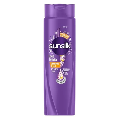 Begrenztes Angebot: Sunsilk, Glattes Shampoo 2-in-1, Shampoo und Spülung für langes und seidiges Haar, Active Fusion Formel mit Arganöl, Seidenprotein und Biotin für sichtbar gesundes Haar, 250 ml, 1 Artikel von 5.80 EUR auf 5.80 EUR (Rabatt 0%)