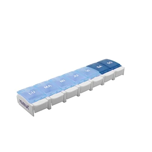 Tijdelijke aanbieding: KMINA Pastillero Semanal 1 Toma Inglés, Grande, Organizador de Medicamentos, Portátil van 5.07 € naar 5.07 € (0.00% korting)