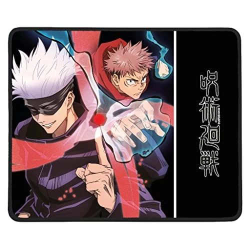Offerta a tempo: Konix Jujutsu Kaisen Tappetino per mouse gaming 32 x 27 cm - Base antiscivolo - Design Gojo e Yuji - 44% da 17.69 € a 9.99 €