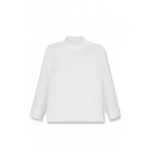 Ellepi 1 Pieza Jersey de Cuello Alto para Niño/Niña de Manga Larga CE7596 Algodón Cálido., Color blanco., 3 años