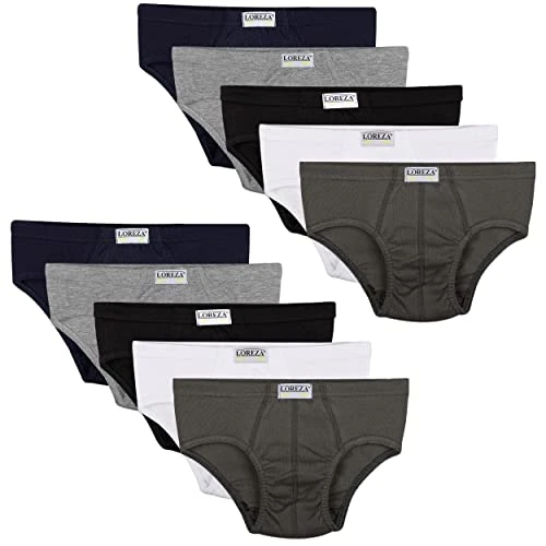 Limited-time offer: LOREZA ® 10 boys briefs 100% cotton underwear (8-9years), model 1 from 27.90 £ to 27.90 £ (save 0.00%)
