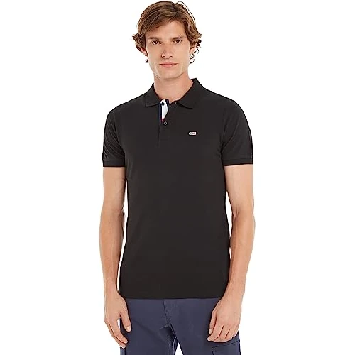Limited offer: Tommy Jeans Men's Slim Fit Short Sleeve Polo Shirt from 60.00 EUR to 48.00 EUR (save 20%)