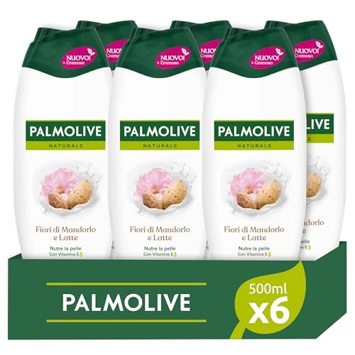 Begrenztes Angebot: Palmolive Naturals Mandelblüten und feuchtigkeitsspendende Milch, 6 x 500 ml, spendet Feuchtigkeit für alle Hauttypen, sanfte Formel für eine weiche Haut, Inhaltsstoffe zu 95% natürlichen Ursprungs* von 30.87 EUR auf 30.87 EUR (Rabatt 0%)