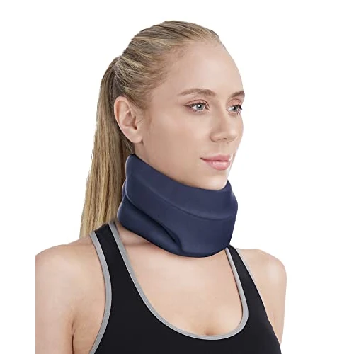 BLABOK Neck Brace for Support - Soft Foam Cervical Collar for Sleeping - Adjustable Neck Support for Women & Men (S)