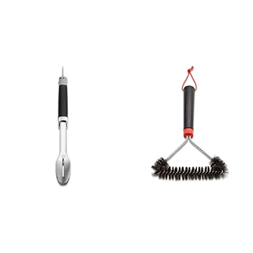 Offerta a tempo: Weber 6760 Pinza Per Barbecue Precision & 6277 Spazzola A T Con Setole Di Acciaio — 17% da 45,78 € a 37,80 €
