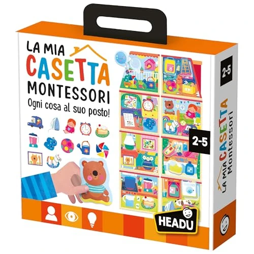 Oferta limitada: HEADU - Mi casita Montessori - ¡Todo en su lugar! Nueva versión | Juegos Montessori 2 3 4 años, juego educativo para niños, juegos de encastro, regalo para niño, regalo niña, fabricado en Italia de 30.47 € a 30.47 € (ahorro 0.00%)