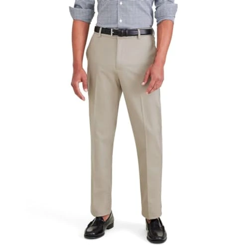 Offerta a tempo: Dockers Signature Stain Defender Slim Creased, Pantaloni Uomo, Cloud, 31W / 32L - 55% da 89.95 € a 40.86 €