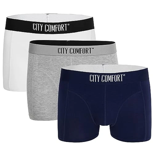 Zeitlich begrenztes Angebot: CityComfort Boxershorts Herren 3er Pack S-4XL Herren Unterhosen Unterwäsche Männer und Teenager Boxer (Mehrfarbig, M) von 15.35 € auf 14.71 € (4.17% Rabatt)