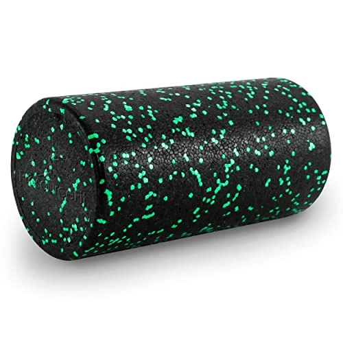 Offerta a tempo: ProsourceFit High Density Foam Rollers 12 - inches long, Firm Full Body Athletic Massage Tool for Back Stretching, Yoga, Pilates, Post Workout Muscle Recuperation, Black/Green - 21% da 11.99 € a 9.48 €