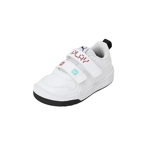 Puma Unisex Baby MULTIFLEX SL Let's Play V INF Sneaker, Weiß White-for All TIME RED, 21 EU