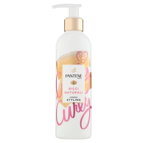 Offerta a tempo: Pantene Pro-V Crema Styling+ Termoprotettore Ricci Naturali, Senza Risciacquo, Nutriente, Con Olio Di Cocco, Per Controllo Del Crespo E Ricci Morbidi E Idratati, 235ml - 43% da 6.49 € a 3.69 €
