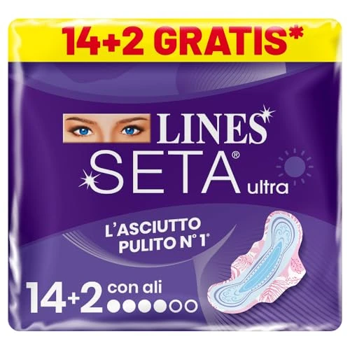 Limited offer: Lines Silk Ultra Wings x14 Pieces + 2 Free from 3.45 EUR to 1.99 EUR (save 42%)