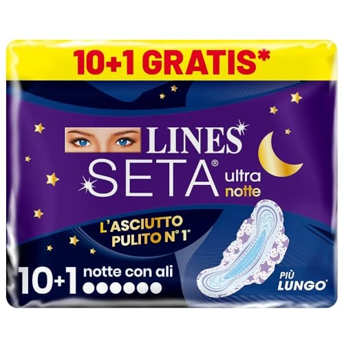 Offerta a tempo: Lines Seta Ultra Notte - 11 Pezzi — 29% da 2,79 € a 1,99 €