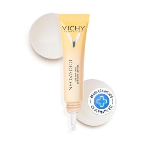 Offerta a tempo: Neovadiol Contorno Occhi e Labbra, Per Nutrire e Lenire Contorno Occhi e Labbra, Formulato Con Omega 3 -6 -9, Acqua Vulcanica di Vichy e Caffeina, 15 ml - 35% da 37.60 € a 24.47 €