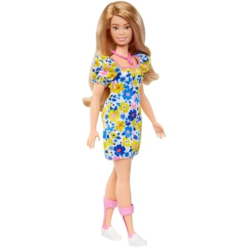 Offre limitee: Barbie Poupée Fashionistas Atteinte De Trisomie 21 avec Une Robe À Fleurs, Créée en Partenariat avec La National Down Syndrome Society, Jouet Enfant, Dès 3 Ans, HJT05 de 14.99 EUR a 12.99 EUR (economie 13%)