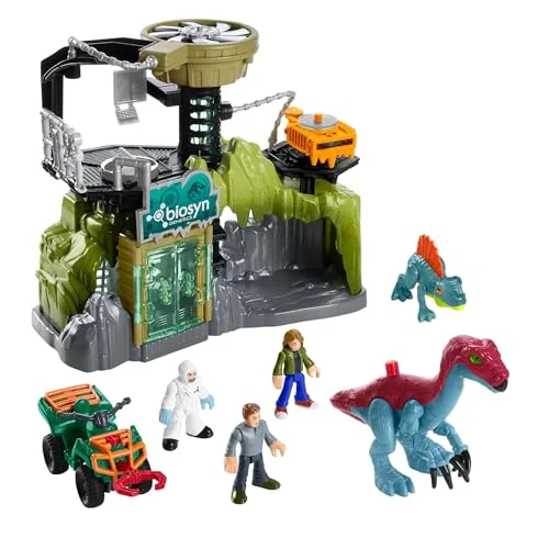 Offre limitée : Fisher-Price Coffret Labo des Dinosaures Imaginext Jurassic World avec Figurines Owen Grady Maisie et Dr Grant, Therizinosaurus et Dimitrodon, à partir de 3 Ans, HPT69 de 32.67 € à 32.67 € (0.00% de remise)
