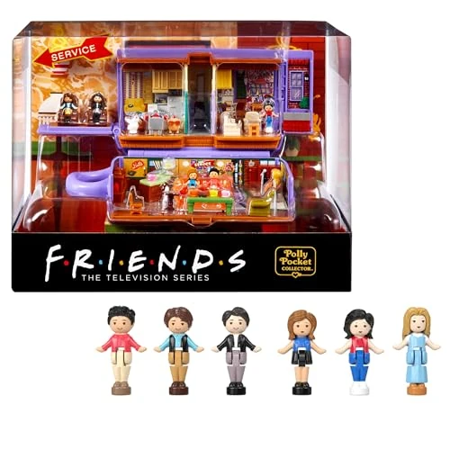 Limitiertes Angebot: Polly Pocket Friends Schatulle - Central-Perk-Kaffeetasse, 6 Hauptdarsteller, 9 Zubehörteile, 3 Friends-Orte, ausstellbare Premium-Verpackung, für Sammler ab 14 Jahren, HKV74 von 59.99 EUR auf 45.99 EUR (Spare 23%)