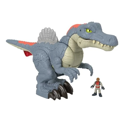 Limited offer: Fisher-Price Imaginext Jurassic World Dinosaur Toy Ultra Snap Spinosaurus, Lights Sounds & Chomping Action, for Preschool Kids Ages 3+ Years from 32.78 EUR to 26.99 EUR (save 18%)