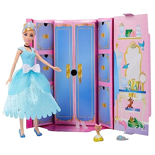 Offerta a tempo: Mattel Disney Princess - Cenerentola Royal Fashion Reveal, bambola con mini personaggio, 12 abiti e accessori a sorpresa inclusi, ispirati ai film Disney, giocattolo per bambini, 3+ anni, HMK53 - 37% da 20.00 € a 12.68 €