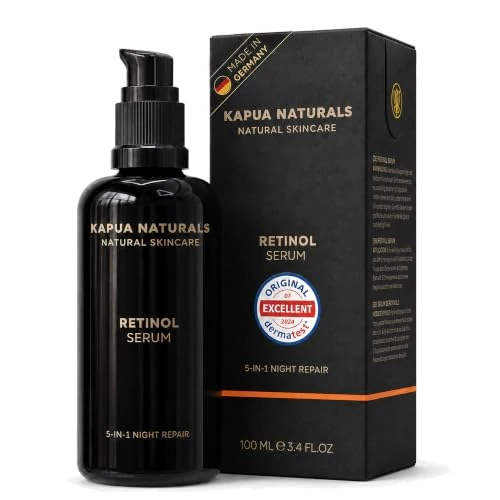 Limited-time offer: ORGANIC Retinol Serum for Face • 100 ml • 100% Natural • MADE IN GERMANY • Premium Retinol in a unique Formulation • +Hyaluronic Acid +Vitamin C • Retinol Serum for pure and luminous skin from 24.90 £ to 22.90 £ (save 8%)