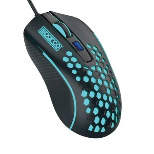 Zeitlich begrenztes Angebot: Celly Sparco-Linie Hive-Draht Maus, Hohlveolar-Design, Leiser Klick, LED-Rainbow-Lichter, Einstellbare DPI, Kabellose Maus, USB-A-Anschluss von 24.36 € auf 24.36 € (0.00% Rabatt)