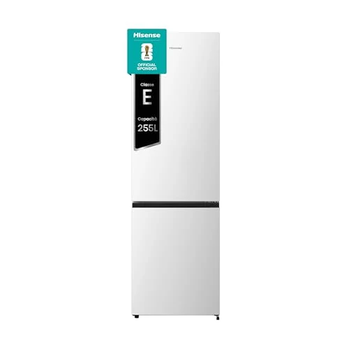 Hisense Rb329N4Awe Total No Frost Vrijstaande gecombineerde koelkast, met multiflow-ventilatie, wit, hoogte 180 cm, netto capaciteit 255 l