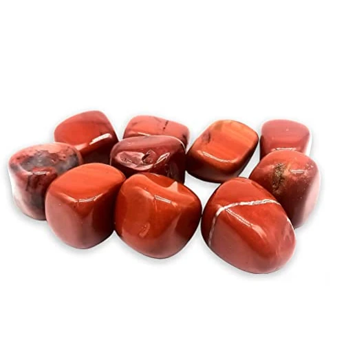 Tijdelijke aanbieding: CRIGEMA - 5 stuks geslepen natuursteen geslepen voor helende stenen therapie, Reiki en meditatie - 20-25 mm (rode diaspro) van 13.90 € naar 13.90 € (0.00% korting)