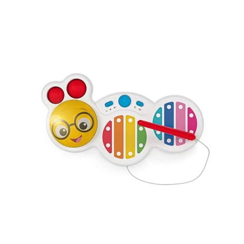 Baby Einstein, Xilófono Cal's Curious Keys, Juguete Musical con Sonidos y Luces, 2 modos de juego, Intrumentos musicales para niños - Edad 12+ meses