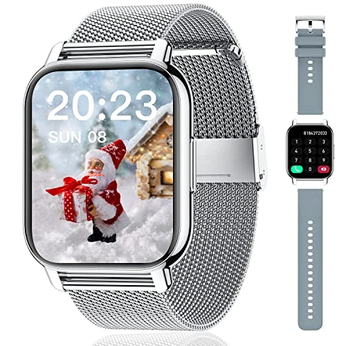 Offerta a tempo: Popglory Smartwatch Uomo Donna, 2 cinturini Orologio Chiamate e Whatsapp — 33% da 59,99 € a 39,99 €