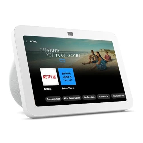 Offre limitee: Echo Show 8 (3e génération, modèle 2023) | Écran tactile HD connecté avec son spatial, hub connecté intégré et Alexa | Blanc de 875.71 EUR a 875.71 EUR (economie 0%)