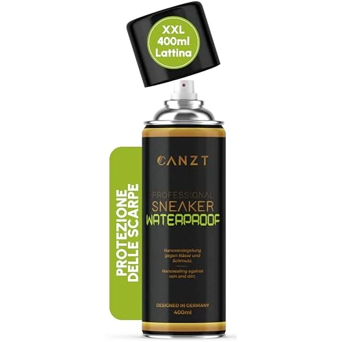 Offerta a tempo: Canzt Spray Impermeabilizzante Scarpe 400ml – Protezione Idrorepellente per Sneaker, Pelle, Camoscio, Nubuck e Tessuto - 0.00% da 19.99 € a 19.99 €