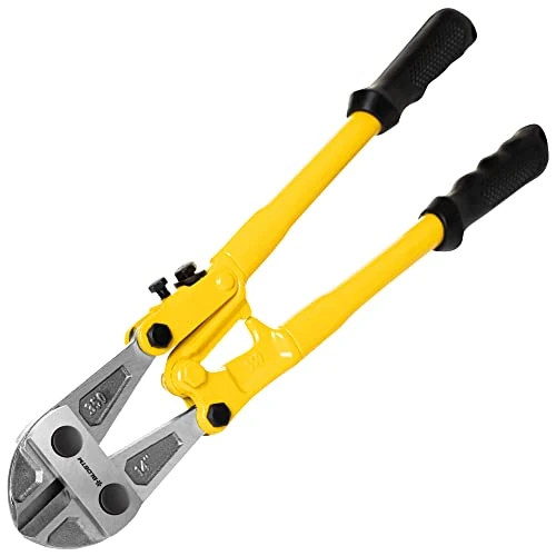 Limited offer: BLOSTM Heavy Duty Bolt Cutters - 14" Stainless Steel Bolt Cutter with Ergonomic Rubber Grip Handles, Strong Bolt Croppers to Cut Fences, Machinery Bolts, Chains, Padlocks - for Mechanics, Carpentry from 25.99 EUR to 13.39 EUR (save 48%)