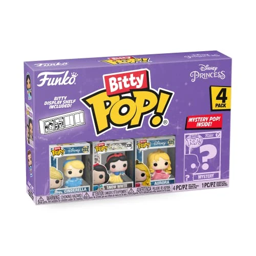 Offre limitee: Funko Bitty Pop Disney Princess - Cinderella, Snow White, Aurora et une Mini-figurine Mystère en Surprise - 2.2 Cm Collectionnable - Étagère Empilable Incluse - Idée de Cadeau - Produits Officiels de 16.00 EUR a 15.25 EUR (economie 5%)