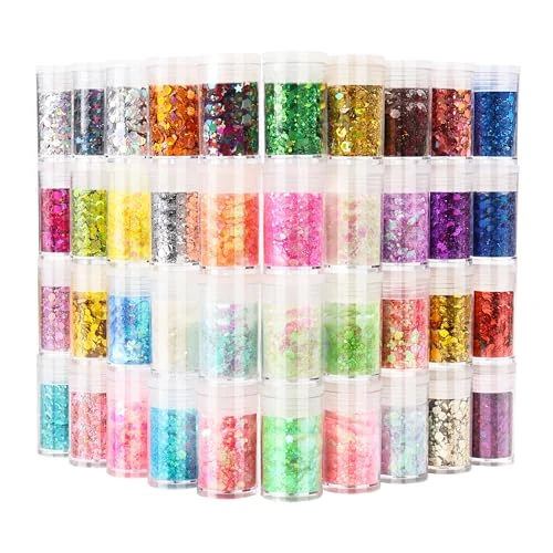 Tijdelijke aanbieding: Glittergezichtsmake-up, 200 g, hologografisch milieuvriendelijk, grof voor ogen, lichaam, haar en nagels, 3 mm gemengde pailletten, cosmetica-accessoires van laserpoeder voor zeemeerminnen van 10.15 € naar 10.15 € (0.00% korting)