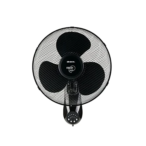 Offerta a tempo: Ariete 802 Ventilatore da muro Freshair, 50W, 3 pale da 40 cm, 3 velocità, 3 modalità di ventilazione, Telecomando, Funzione oscillazione, Nero - 0.00% da 42.45 € a 42.45 €
