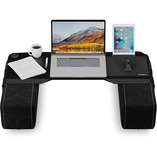 Tijdelijke aanbieding: Couchmaster CYBOSS (extra brede ergonomische lapdesk / bankbureau voor notebooks of draadloze randapparatuur incl. kussen geschikt voor bank en bed) Zwart XL van 188.00 € naar 188.00 € (0.00% korting)