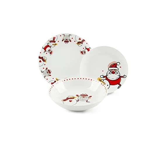 Limitiertes Angebot: Excelsa Snowman 65991 Tellerservice, 18-teilig von 82.40 EUR auf 82.40 EUR (Spare 0%)