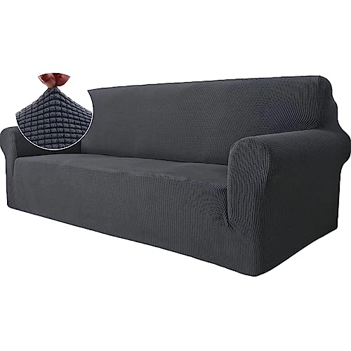 Oferta limitowana: Ystyle Rozciągliwy Pokrowiec Na Sofę 3-Osobową, Nowoczesny Pokrowiec Na Kanapę Z Podłokietnikami, Zmywalny Ochraniacz Na Sofę, Odporny Na Zarysowania Ochraniacz Na Kanapę, Ciemnoszary z 129.99 zł na 129.99 zł (oszczędź 0.00%)