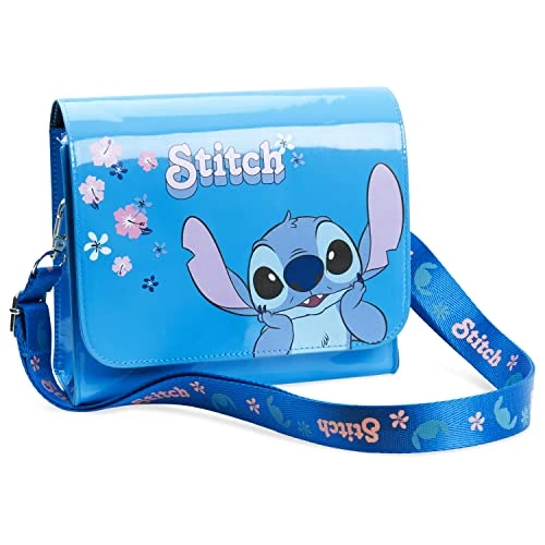 Limited-time offer: Disney Girls Handbag, Shoulder Bag with Adjustable Strap - Girls Gifts (Blue Stitch) from 15.99 GBP to 12.89 GBP (save 19%)