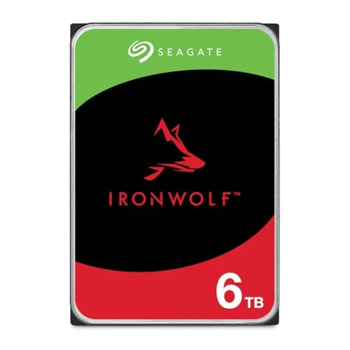 Offerta a tempo: Seagate IronWolf 6TB, Unità disco interna, per NAS RAID, NAS, 3.5", SATA 6 GB/s, 7200 RPM, FFP, Data Rescue Service (ST6000VNZ06) - 0.00% da 352.75 € a 352.75 €