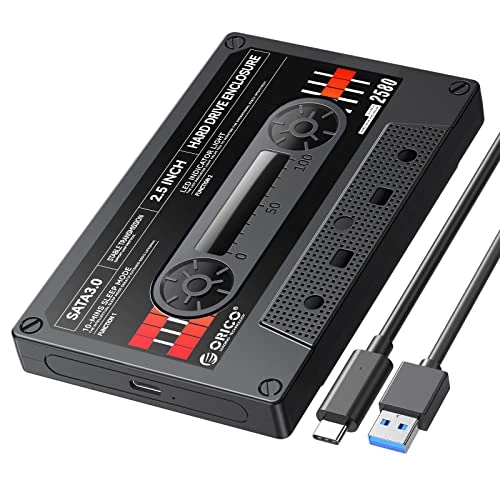 Oferta limitowana: ORICO 2,5" obudowa dysku twardego USB3.1 na SATA, adapter dysku twardego retro 7/9,5 mm SSD, obsługuje UASP i pojemność do 6 TB, czarny (2580C3-V1-BK) z 77.98 zł na 77.98 zł (oszczędź 0.00%)
