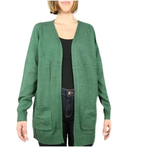 ONLY Women's Onllesly L/S Open Cardigan KNT Noos Cardigan, Pineneedle/Detail:w. Melange, S