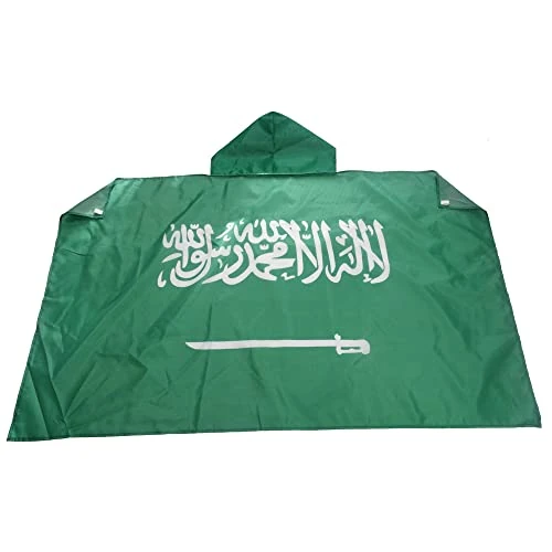 AZ FLAG - Saudi Arabia Body Flag - 3x5 Ft - Saudi Arabian Cap Flag - 100% Polyester with Inegrated Sleeves and Hood - Vivid Colors - 3' x 5' Feet - 150x90 Cm